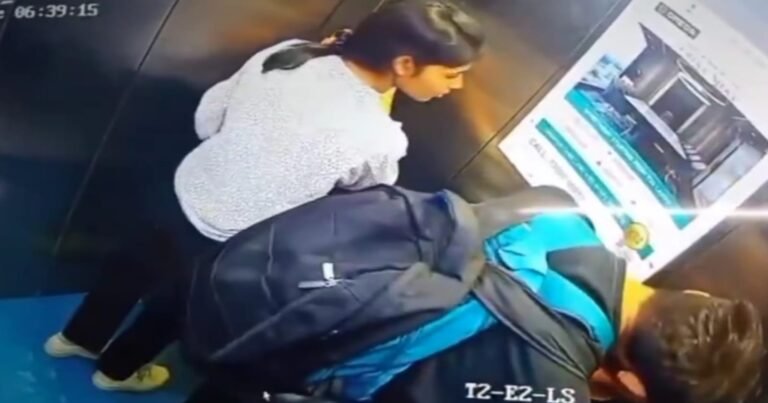 Video : ಲಿಫ್ಟ್‌ನಲ್ಲಿ ಲಿಪ್ -‌ ಲಾಕ್ ಮಾಡಿದ ಪ್ರೇಮಿಗಳು ; ಛೀ ಅಂದ ನೆಟ್ಟಿಗರು.!
