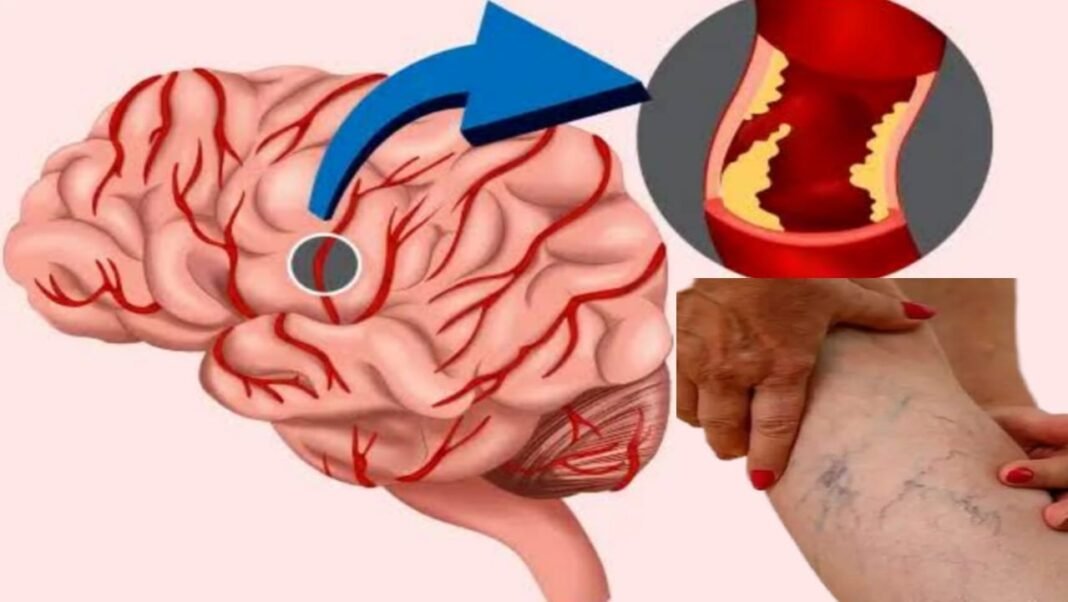 blood clot in brain.
