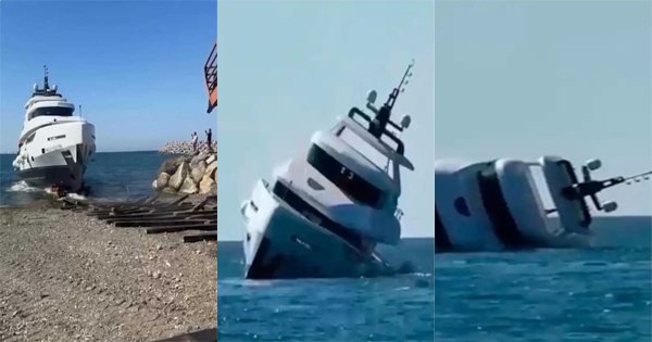 Ship : ಚೊಚ್ಚಲ ಪ್ರಯಾಣದಲ್ಲೇ ಮುಳುಗಿದ 8 ಕೋಟಿ ಐಷಾರಾಮಿ ಹಡಗು.!