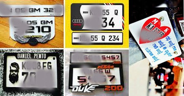 warning number plate logo name ban 1 1