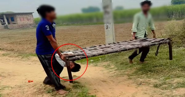 boy-refuses-school-family-carries-bed School