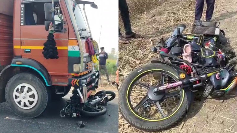 ಚಿಕ್ಕೋಡಿ ಬಳಿ ಲಾರಿ–ಬೈಕ್ ಡಿಕ್ಕಿ