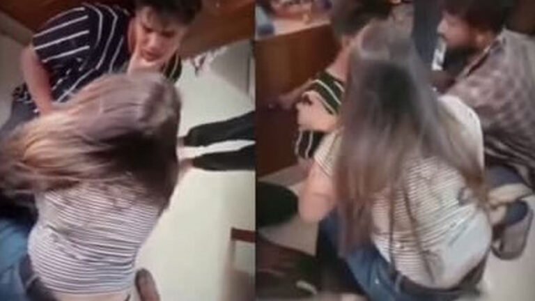 ಮತ್ತೊಬ್ಬನೊಂದಿಗೆ ಪತ್ನಿ ಇರುವುದನ್ನು ನೋಡಿ ಪ್ರಜ್ಞೆ ತಪ್ಪಿಬಿದ್ದ ಪತಿ ; ಸಂಚಲನ ಮೂಡಿಸಿದ ವಿಡಿಯೋ.!