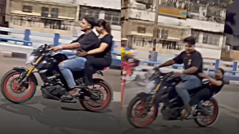 ರಾತ್ರಿ ಔಟಿಂಗ್ ವೇಳೆ ವೀಲಿಂಗ್ ಸ್ಟಂಟ್: ಯುವತಿಗೆ ಗಾಯ, ವಿಡಿಯೋ ವೈರಲ್.!