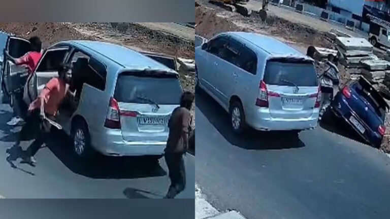 ಗ್ಯಾಂಗ್ ವೈಷಮ್ಯಕ್ಕೆ ಭೀಕರ ದಾಳಿ: ಕಾರಿಗೆ ಡಿಕ್ಕಿ ಹೊಡೆದು ವ್ಯಕ್ತಿ ಮೇಲೆ ಮಾರಕಾಸ್ತ್ರಗಳಿಂದ ಹಲ್ಲೆ, ವಿಡಿಯೋ ವೈರಲ್