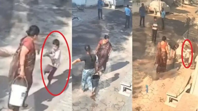 ಬಣ್ಣ ಸ್ಪ್ರೇ ಮಾಡಿದ 4 ವರ್ಷದ ಬಾಲಕನ ಮೇಲೆ ಬಿಸಿನೀರು ಎರಚಿದ ಮಹಿಳೆ.!