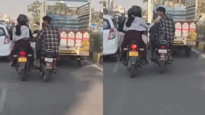 ಜನನಿಬಿಡ ರಸ್ತೆಯಲ್ಲಿ ಬೈಕ್‌ನಲ್ಲಿ ತೆರಳುತ್ತಿದ್ದ ಯುವತಿಗೆ ಕಿರುಕುಳ