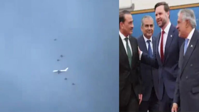 ಅಮೆರಿಕ ಉಪಾಧ್ಯಕ್ಷ ಜೆ.ಡಿ. ವ್ಯಾನ್ಸ್‌ಗೆ ಆಕಾಶದಲ್ಲಿ ಭರ್ಜರಿ ಬೆಂಗಾವಲು ದೃಶ್ಯ; ವಿಡಿಯೋ ವೈರಲ್.