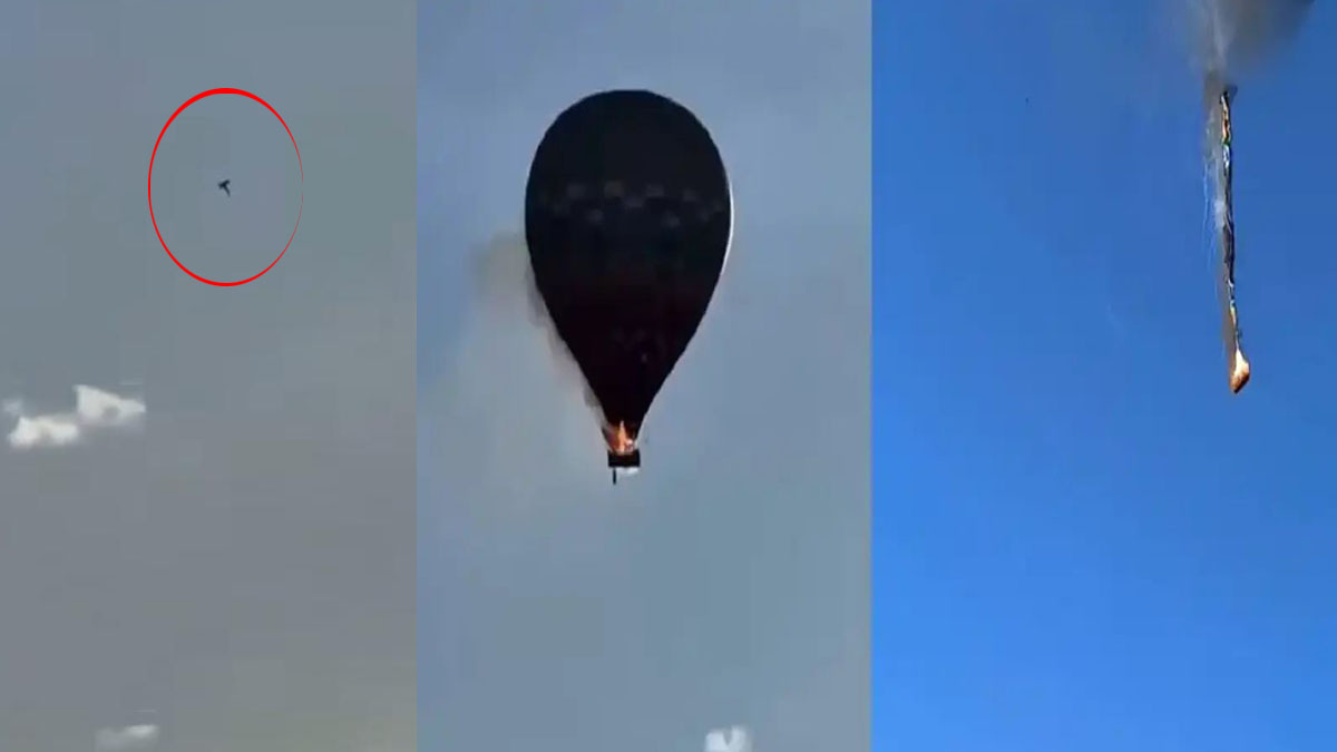 ಆಕಾಶದಲ್ಲೇ ಏರ್ ಬಲೂನ್ಗೆ ಬೆಂಕಿ