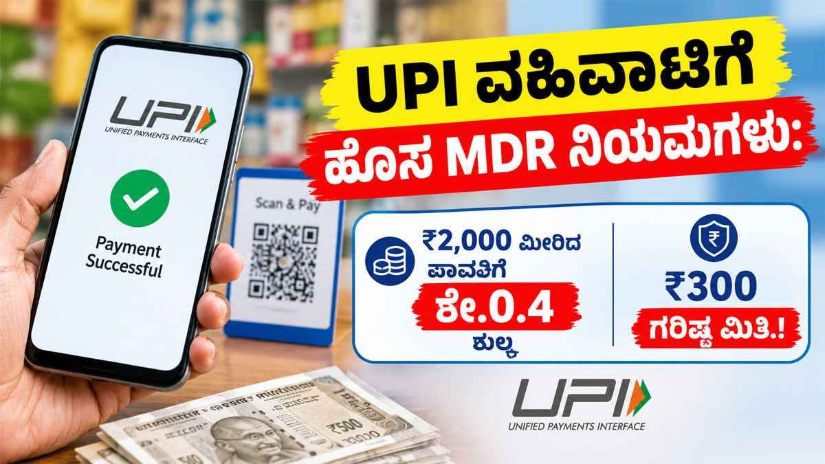 ₹2,000 ಮೀರಿದ ಪಾವತಿಗೆ ಶೇ.0.4 MDR; ₹300 ಗರಿಷ್ಠ ಮಿತಿ.!