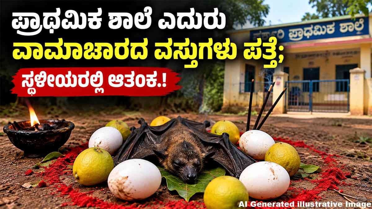 ಶಾಲೆ ಎದುರು ವಾಮಾಚಾರ